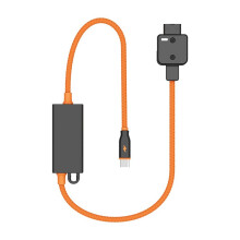 DT-PD 20 V-Mount Oplader Gevlochten Kabel D-Tap Naar USB-C PD Snel Opladen voor Camera'S en Telefoons