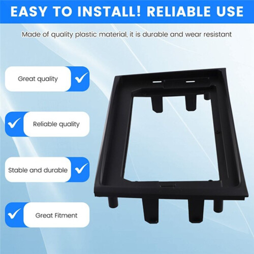 2Din 10.1 Inch Car Frame Fascia Adapter Canbus Box Decoder Android Radio Dash Fitting Panel Kit for  XC90 2003-2014 2