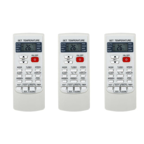 3X Air Conditioning Remote Control Replacement for Aukia YKR-H/102E Feel Comfortable