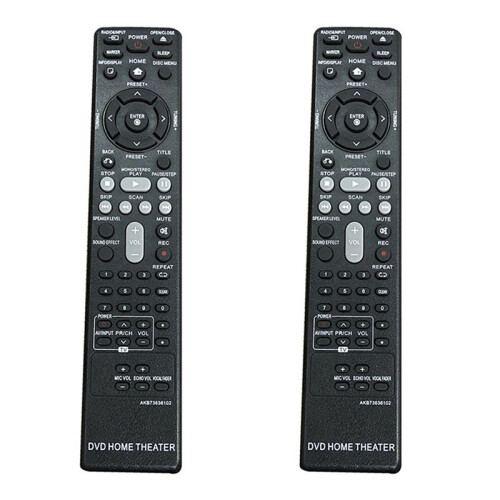 2X for  DVD HOME THEATER Remote Control AKB73636102 Replacement