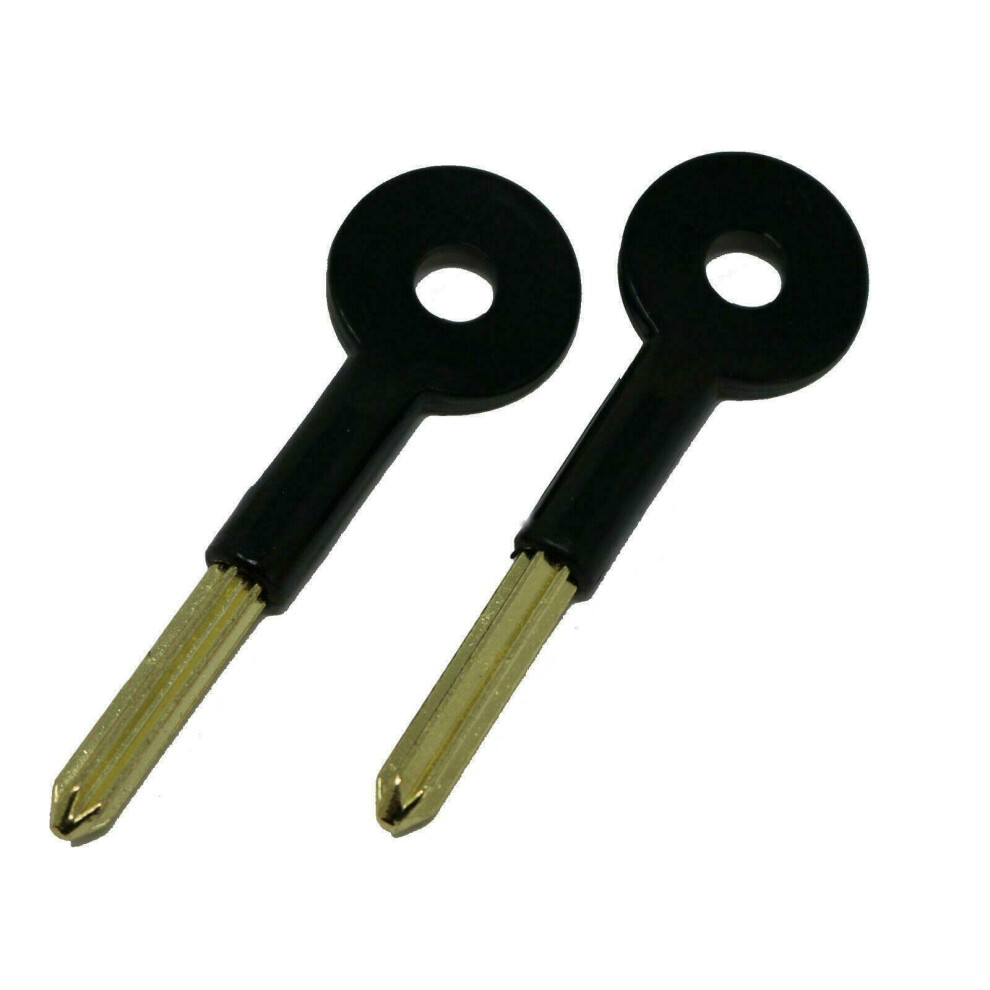 2 X Fixte Universal Brass Bolt Key Security Rack Door Star Key Lock For Doors And Windows 80Mm Key Length 30Mm 5060609683085