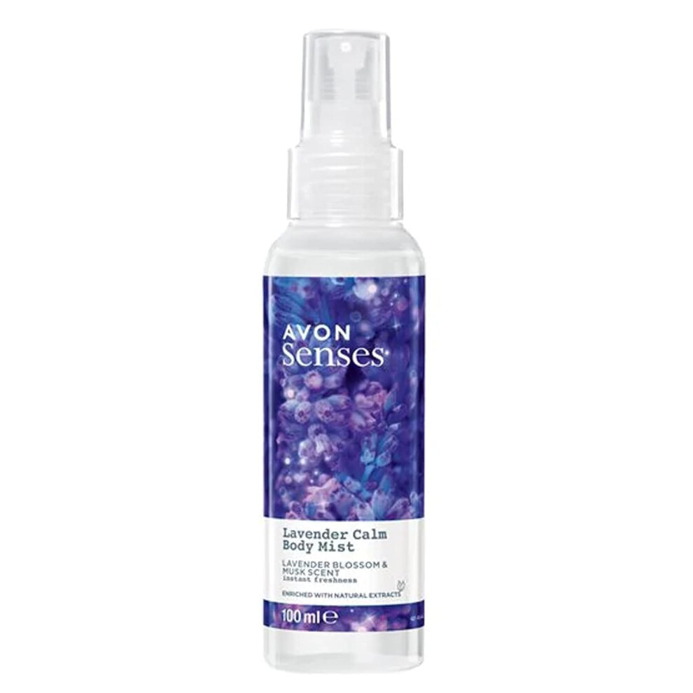 Avon Lavender 5 X Senses Body Mist - Blossom And Musk Calm Body Mist