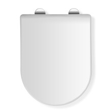 Malo Flexi-Fix D Shape Toilet Seat - Soft Close & Quick Release Button for Easy Cleaning, Adjustable Hinges with Top and Bottom Fixings Included and