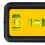 360 Degree Rotating Non-Adjustable Laser Class II Level with 2 Extra-Large Backlit Bubble Vials, Fixed Vertical Line, 16 ft / 192 in, Yellow/Black 7