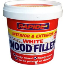 500g Wood Filler for Indoor & Outdoor General Repairs to Wood (Wood Filler White)