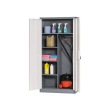 Metal Storage Locker – High-Strength Steel, 4 Height Adjustable Shelves, Secure Lockable Doors, 1850x900x450mm – For Office & Workshop Storage