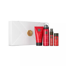 Gift Set For Women from The Ritual of Ayurveda - Shower Gel, Body Cream, Body Oil, Hair & Body Mist - With Indian Rose & Sweet Almond Oil - Small,
