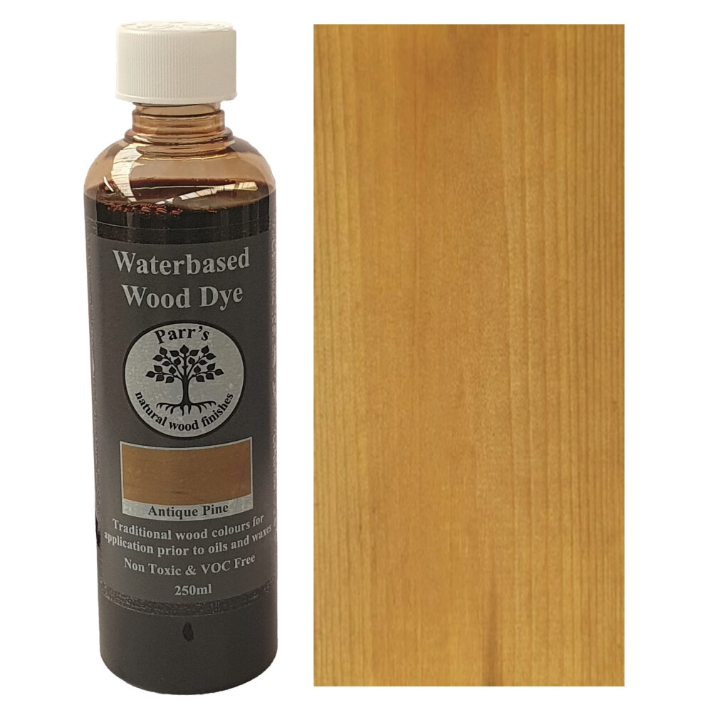 Water Based Wood Stain - Environmentally Friendly Voc Free - For Interior Woodwork - Antique Pine - 250Ml 5065013042022