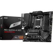 PRO B650M-A WiFi ProSeries Motherboard (AMD Ryzen 9000/8000/7000 Series Processors, AM5, DDR5, PCIe 4.0, M.2, SATA 6Gb/s, USB 3.2 Gen 2, HDMI/DP,