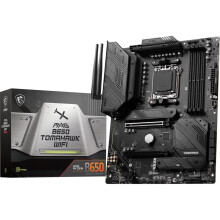 MAG B650 Tomahawk WiFi Gaming Motherboard (AMD AM5, ATX, DDR5, PCIe 4.0, M.2, SATA 6Gb/s, USB 3.2 Gen 2, HDMI/DP, Wi-Fi 6E, AMD Ryzen 7000 Series