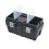 Large Plastic Black Toolbox Chest Professional Lid Storage Compartment Tools (500) 2