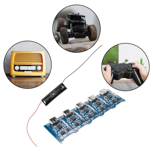 TP4056 Charging Module Type C USB Lithium Battery Charging Board BMS 5V 1A Li-Ion Micro-USB Charge Module Protection 1
