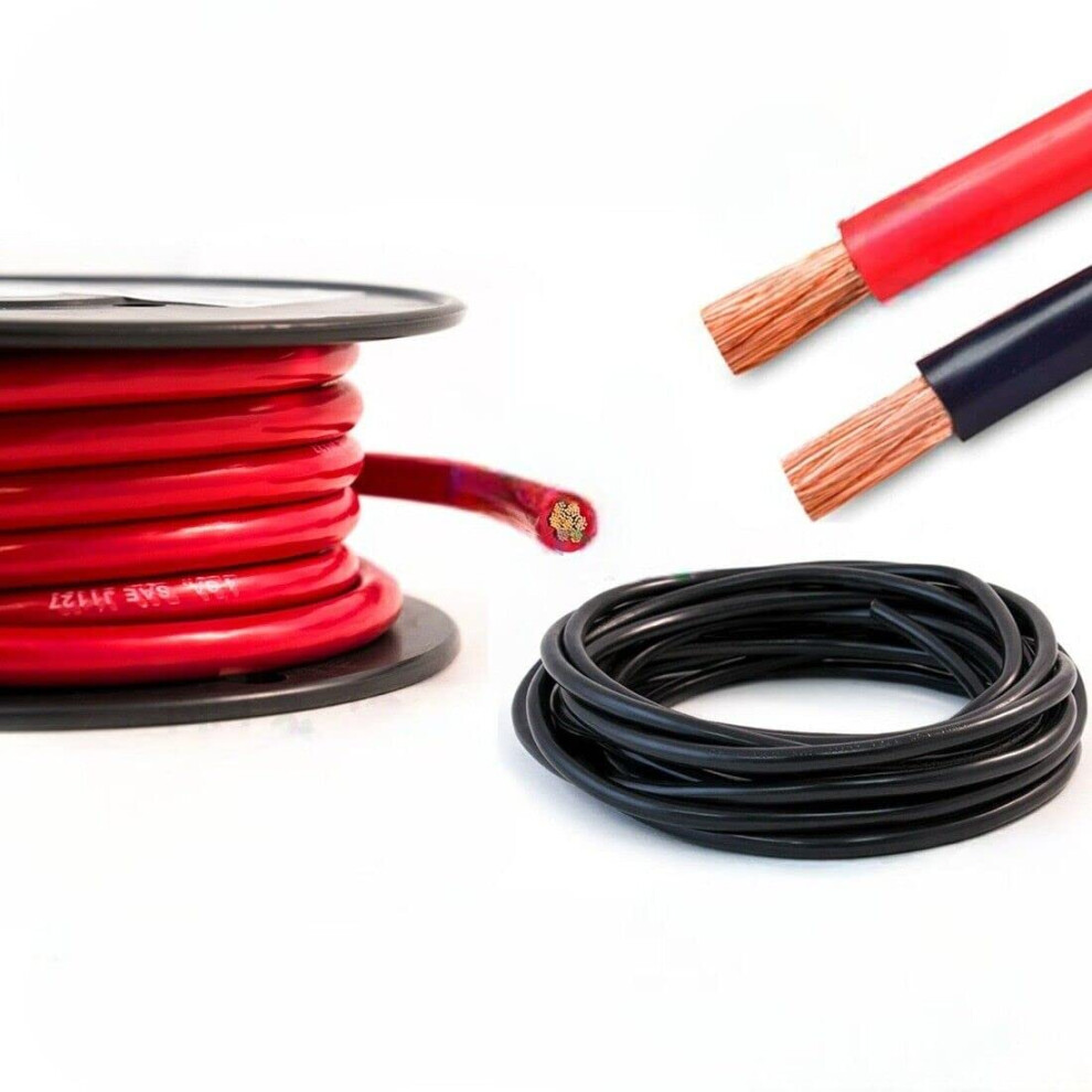 Hi-Flex Battery Cable 16Mmâ² - 95Mmâ² Black & Red Pvc Heavy Duty Flexible Copper Welding Wire Starter Inverter Cable (16Mm, 110 Amps, Red, 1 Metre) 5060838844073