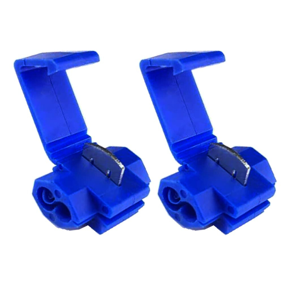 50Pcs Lock Wire Connector Terminal 18-14 Awg Solderless Quick Splice Wire Crimp Branch Electrical Connectors (Unj2l) 789093568504