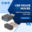 USB Mouse Jiggler Undetectable Mouse Mover Automatic Computer Mouse Mover Jiggler with USB C Adapter, Black 5