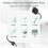 2PCS Replacement Charger for -Versa-4-Sense-2-Versa-3-Sense Cable USB Cable Cord Fast Charging Smartwatch 4