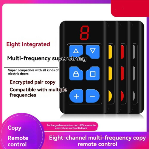 Multi-Frequency 8 Channels Remote Control Gate Door Rolling Shutter Door Garage Door Electric Door Copy Remote Control D 2