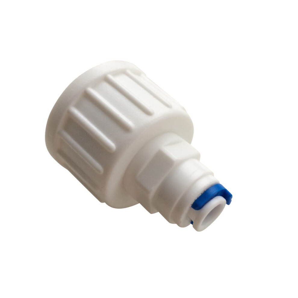 John Guest 3/4" Bsp To 1/4" Reverse Osmosis Ro Garden Tap Connector - Pushfit Connector - Feed Water Connection Fitting - Fridge Freezer Water Filter 5060966720850