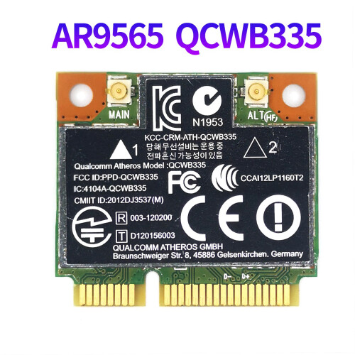 AR9565 WiFi Card QCWB335  PCIE  4.0 150Mbps 2.4G for XP Win7 Win8 Linux System 1