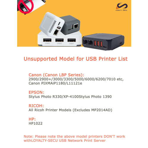 Bluetooth Print Server Network USB for Wireless Printing Gray 1