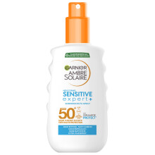 Ambre Solaire Sensitive Expert+ Sun Protection Spray with SPF 50+ Waterproof and Residue-Free Spray for Sensitive Skin 1 x 150 ml