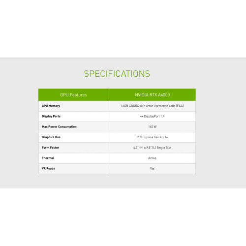 NVIDIA RTX A4000 16GB GPU 2