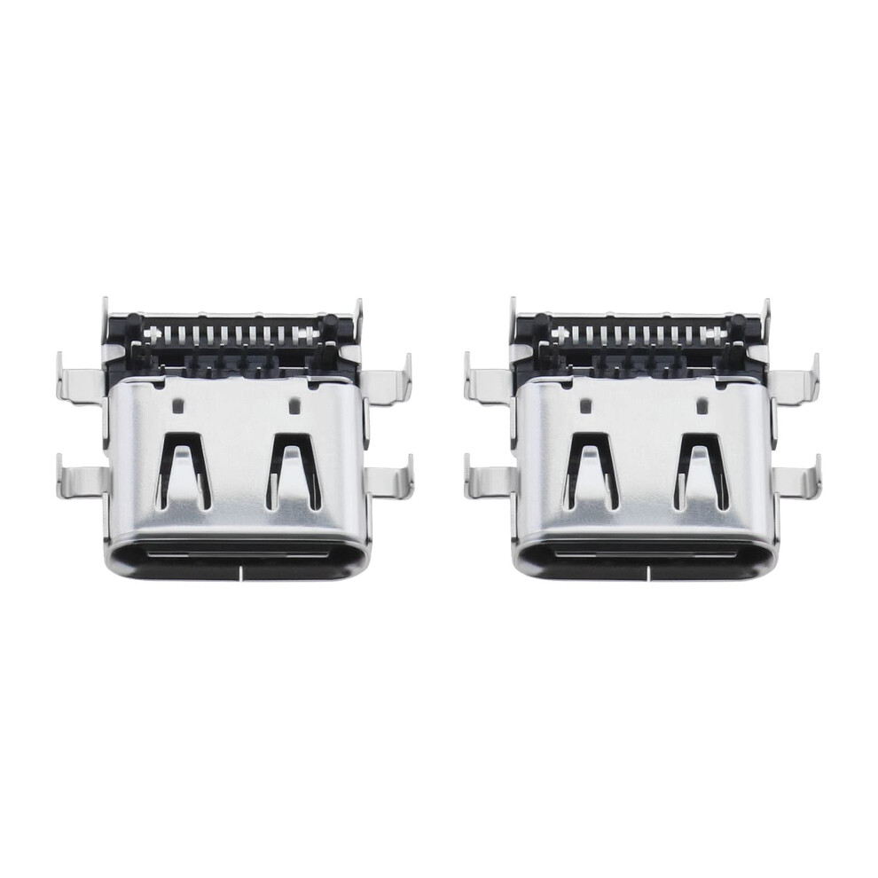 2Pcs Type-C Usb Charging Port Replacement Compatible With Lenovo Thinkpad E480 E485 E580 R480 E590 Type-C Charging Port Dc Power Jack Connector 6976018392052