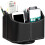 2X Leather Remote Control Holder,360 Degree  Desk TV Remote Caddy,Bedside Table Organizer 7