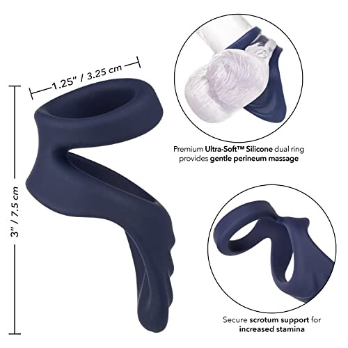 Viceroy Perineum Dual Silicone Cock Ring 1