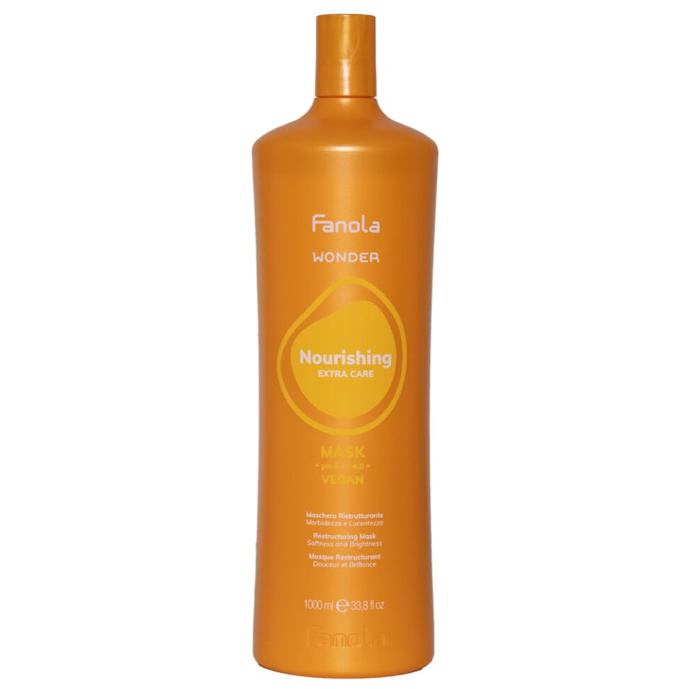 Fanola Wonder Nourishing Restructuring Mask Softness And Brightness 1000 Ml Hair Product