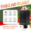 2PCS Replacement Yard Inflatable Adapter 12V 1A,Class 2 Power Supply with 9.84ft Extension Cord EU Plug 3