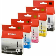 PGI-5 CLI-8 Original Ink Cartridges PGI-5bk, CLI-8bk for PIXMA ip4200, ip4300, ip4500, ip5300, M500, MP530, MP600, MP610, MP800, MP810, MP830, MP960