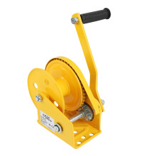 Hand Winch 1200LB Manual Crank Ratchet Gear Winch with Automatic Brake Car Boat Trailer Winch Crane Lifting Pulling Tool for Garage Workshop