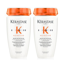New Kerastase DOUBLE Nutritive Bain Satin Riche High Nutrition Rich Shampoo With Niacinamide For Very Dry Hair 250ml