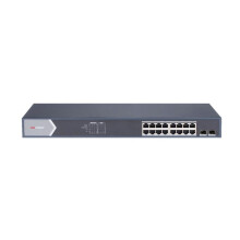 16 Port GIGABIT UNMANAGED Poe Switch 2 GIGABIT SFP UPLINK Ports, 802.3AF/AT, Poe PO