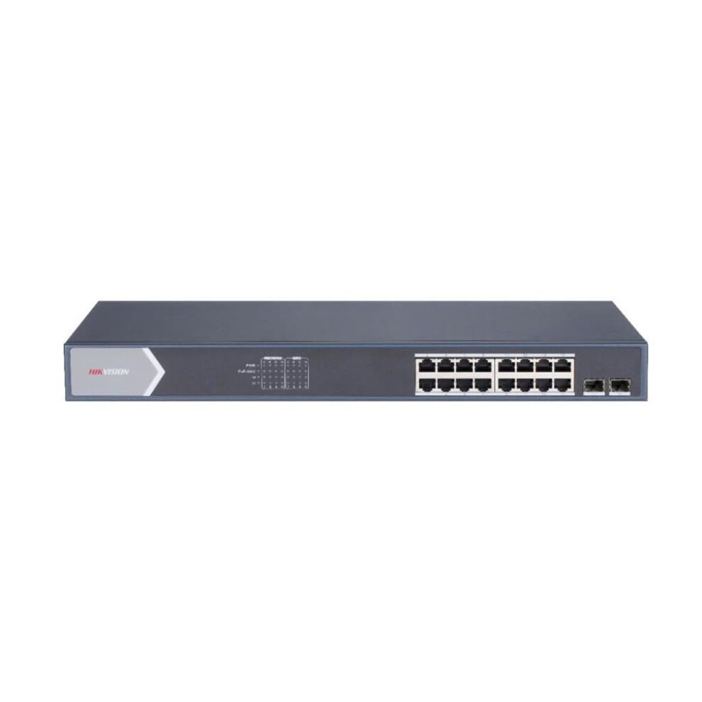 16 Port Gigabit Unmanaged Poe Switch 2 Gigabit Sfp Uplink Ports, 802.3Af/At, Poe Po 6941264023128