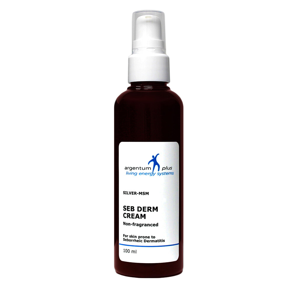Argentum Plus - Silver-Msm Seb Derm Cream Non-Fragranced 100Ml | For Skin Prone To Seborrheic Dermatitis