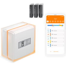Connected and Smart Energy Saving Thermostat - WiFi - Reduce Bills & Control Heating Remotely by App | Compatible with Individual Boilers, NTH01-AMZ
