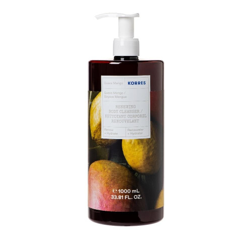 Korres Renewing Body Cleanser Guava Mango, 1Lt x 2