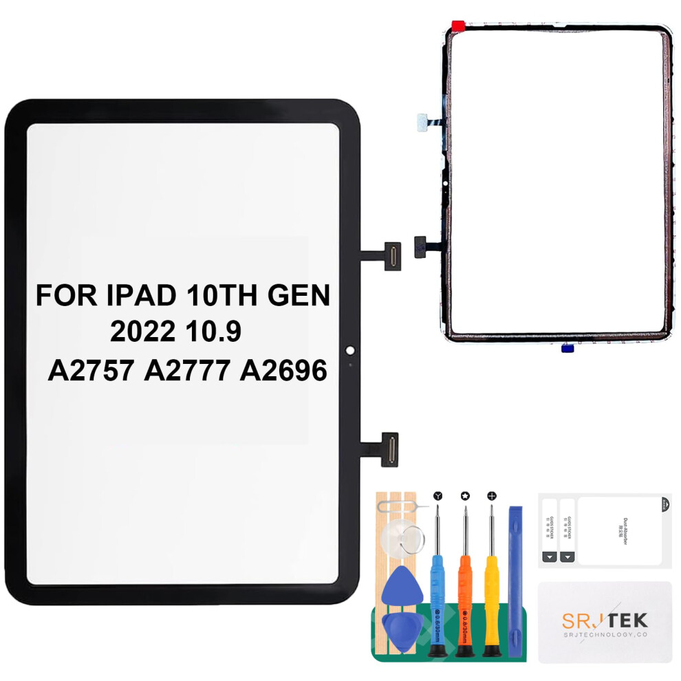 For Ipad 10Th Gen 2022 Screen Replacement For Ipad 10Th Generation 2022 Touch Screen Repair For Ipad 10.9" A2757 A2777 A2696 Digitizer Replacement 799128212067