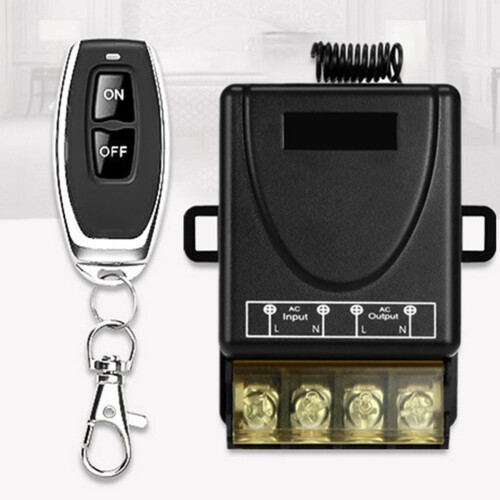 6X 433MHz 220V Water Pump Remote Control  1Ch 30A Receiver Module /OFF Wireless RF Transmitter for Light LED