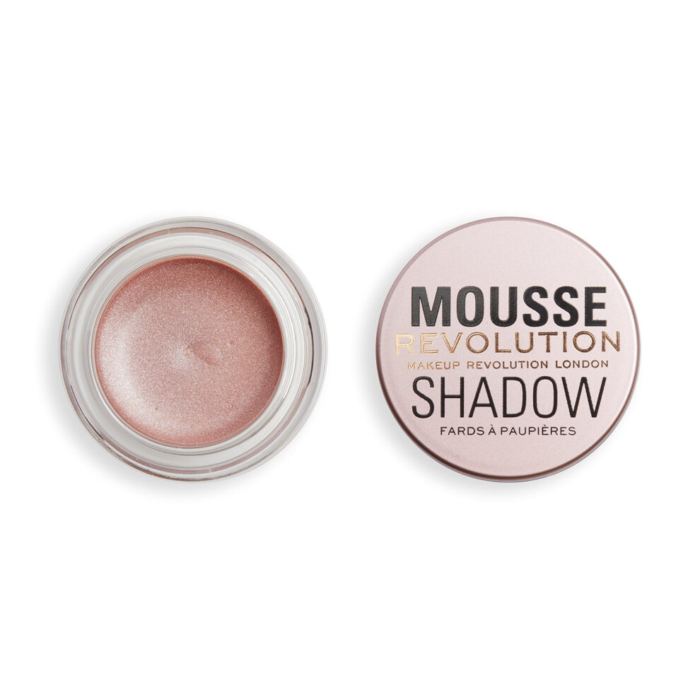 Photos - Eyeshadow Revolution Mousse Shadow Light Gold, Creamy Colour for Cheeks and Eyes, Whipped, Lightweight Formula, Cream-to-Powder, 4g 