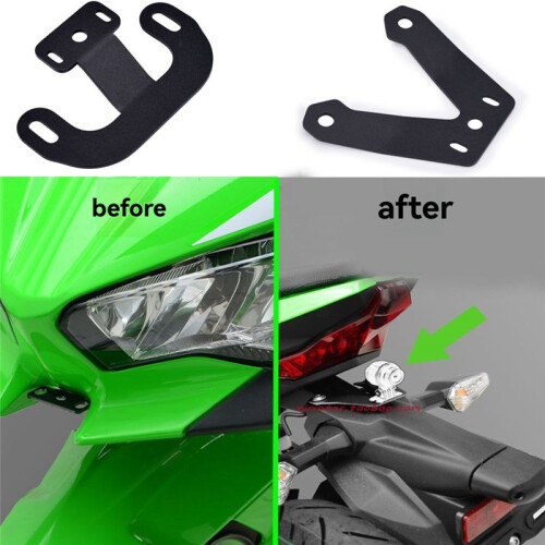 Motorcycle Accessories Navigation Bracket Front/Rear DVR Data Logger Bracket for  Ninja500  500 2024 1