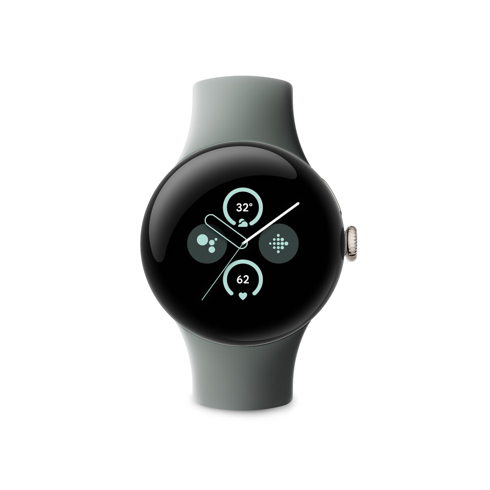 Pixel Watch 2 With The Best Of Fitbit Heart Rate Tracking, Stress Management, Safety Features Â Android Smartwatch Â Champagne Aluminium Case Gold 840353900462