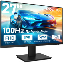 27 Inch FHD Monitor built-in speaker, IPS Computer Monitors, 100Hz, 4ms, 16:9 Full HD (1920 x 1080), VESA Mountable, HDMI/VGA, Low Blue Light, 99%