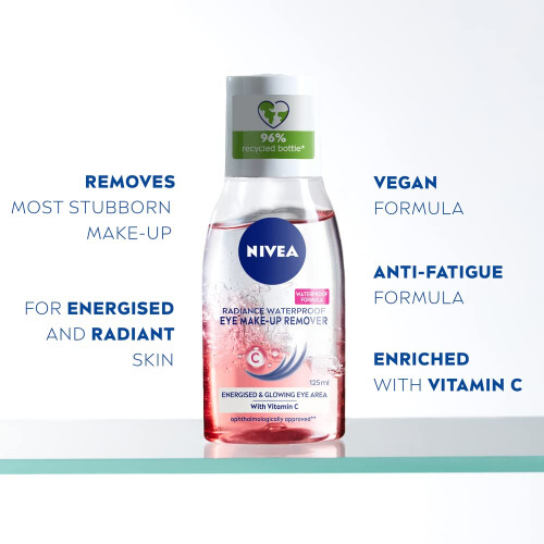 NIVEA Waterproof Eye Make Up Remover Radiance 125ml 1