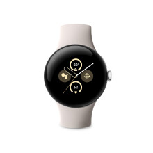 Pixel Watch 2 with the best of Fitbit Heart rate tracking, stress management, safety features – Android smartwatch – Polished Silver Aluminium
