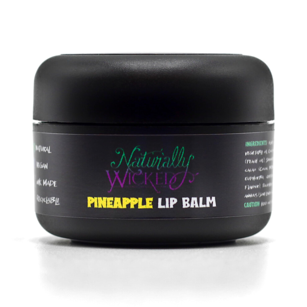 Naturally Wicked Pineapple Lip Balm | Natural & Vegan Lip Repair Balm | 15Ml