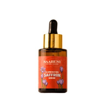 Saabuni Illuminating Anti Aging Serum for Face, Pure Ayurveda Saffron Oil for Skin Glow, Fine Line and Wrinkles, Vegan, All Natural Face Oil – 30 ml