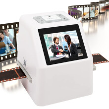 22MP High-Resolution Film Slide Photo Scanner with 2.4" LCD Screen Negative Convert Color & B&W 35mm/135, 126, 110, Supper 8 Slides & Negatives Film